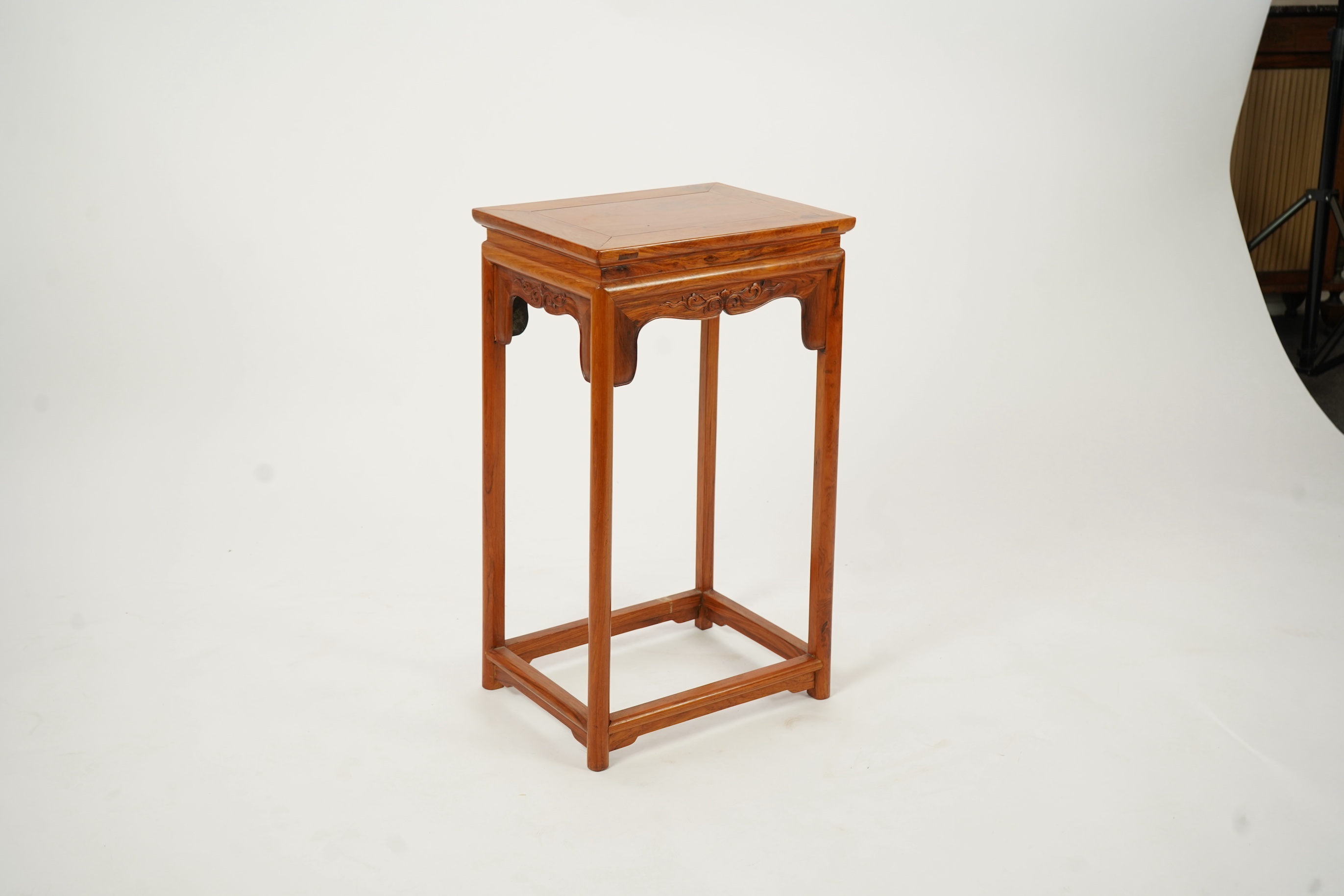 A Chinese huanghuali incense stand, 19th/20th century